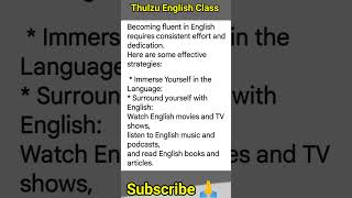How to Become Fluent in English ll Learn English 221