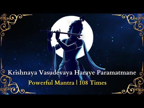 Krishnaya Vasudevaya Haraye Paramatmane | 108 Times | Lord Krishna's Powerful Mantra | Sure success