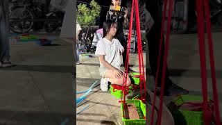 beauty潮汕美女，潮汕擔花籃美女！美少女，李可仪，大汗淋漓#teochew #潮汕 #美女#潮汕女孩#潮汕营标旗