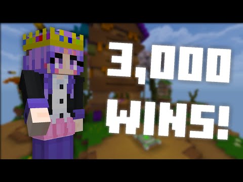 I Got 3,000 Wins In Hive Bedwars