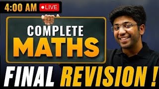 Class 10th Maths FINAL REVISION 🔥 - Most Important Questions and Concepts - Shobhit Nirwan