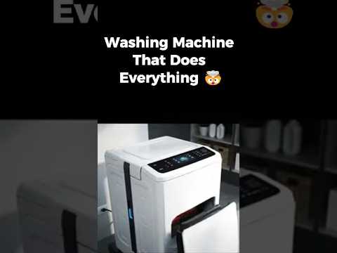 "Smart Washing Machine That Washes AND Folds Your Clothes – 2025 Home Tech" #smarthome