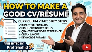 How to make a CV | Resumé | Curriculum Vitae