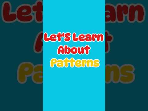 Learn Patterns and Sequences for Kids! 🎨🔢 #patterns #shortsforkids