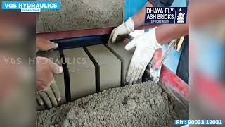 Successful Flyash Brick Production Unit in Pollachi | VGS Hydraulics #flyashbricks #interlock