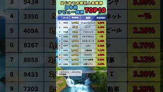 【SBI証券】日本株人気ランキングTOP10 #shorts #新NISA #日本株 #SBI証券