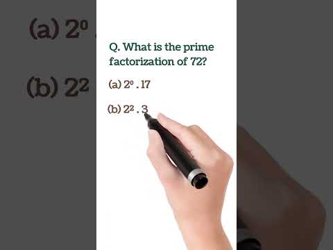 Prime Factorization of 72