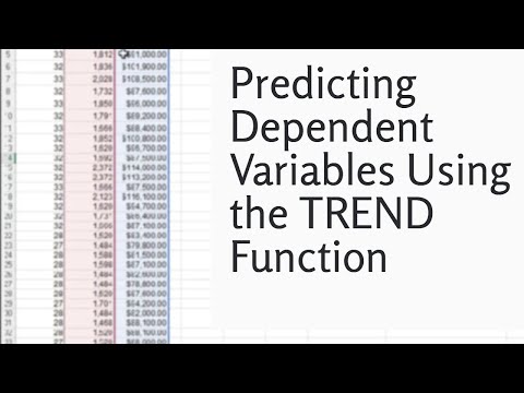 Predicting Dependent Variables Using the TREND Function in Excel