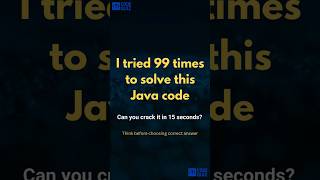 Can You Solve This Java Code ? Tricky Interview Question! #codechallenge  #javaquiz