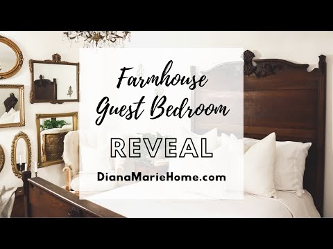Farmhouse Guest Bedroom Restoration Before & After