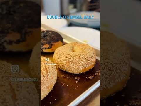 Best double cheese bagel #bagels #baking #asmr