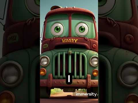 "The Rusty Van vs. The Flashy Sports Car: A Lesson in Patience 🚗✨"#cars #cartoon #lifelessons