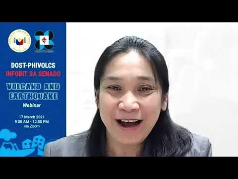 DOST PHIVOLCS InfoBit sa Senado Volcano and Earthquake Webinar