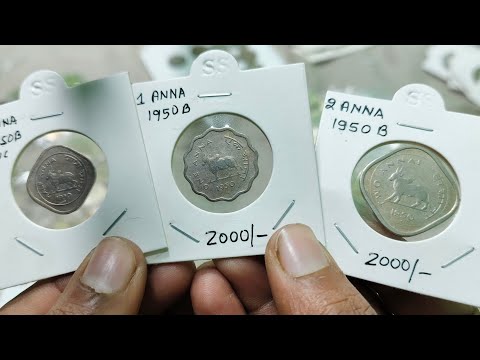 tow Anna 1950....one Anna 1950....half Anna 1950 set... signature coin collection..29.01.25