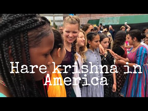 Hare Krishna kirtan by Kishori Yatra at Boston Ratha Yatra | Hare Krishna Movement In America ISKCON