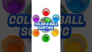 Color & Ball Sorting Game for Toddlers 🎨 Fun Way to Learn Colors | Toddler Learning #shorts