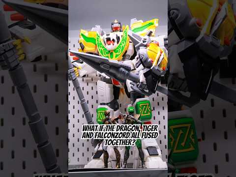 What if the Dragon, Tiger and Falconzord fused together? #powerrangers #whiteranger #greenranger