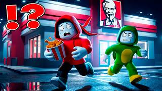 JJ and Mikey Escape KFC!? (Maizen Roblox)
