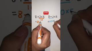 Tricky math | order of operations #trickymath #orderofoperations #shorts