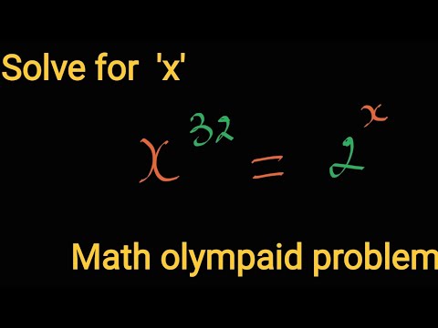 A nice exponential problem  for Math Olympiad