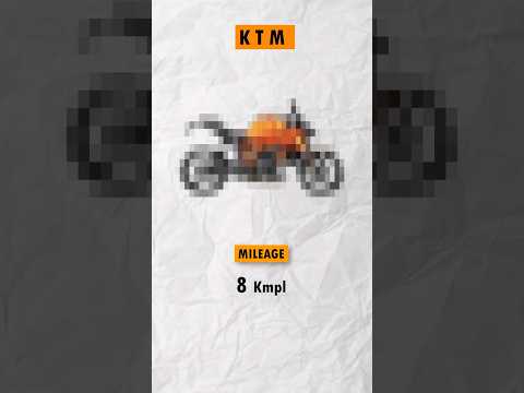 All KTM Bike 🔥 Mileage List #ktm #superduke1290r