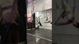 Aerial yoga flow tutorial