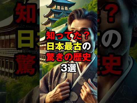 知ってた？日本最古の驚きの歴史3選　#short  #日本最古 #歴史雑学 #驚きの事実 #日本の歴史 #歴史トリビア