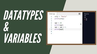 Python Tutorial for Beginners | Datatypes & Variables