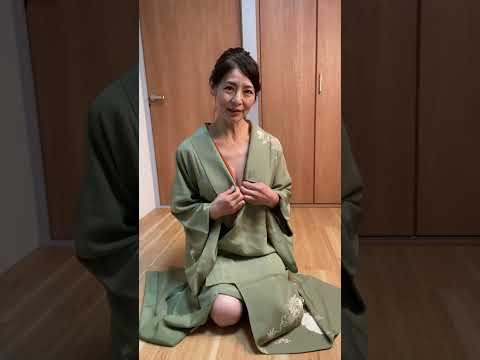 【ノーブラ熟女着物】今夜だけは特別に｜谷間ポロリ！？