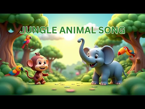 Jungle Animals Song for Kids | Learn Animal Sounds & Names | Fun Kids Song