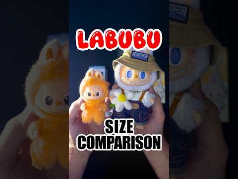 Can you believe how tiny the Pin for Love Labubu is?! 👀🧸#Labubu #PinForLove #SizeComparison