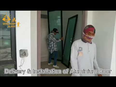 Delivery and Installation of Aluminium Door @ Gerbang Nusajaya