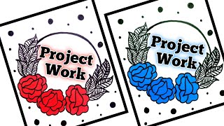 Assignment front page design simple/border designs/front page design