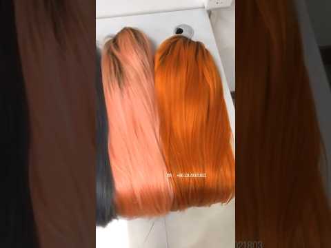 wholesale colored wig . Any color could make 😝❤️ #hairvendor #colorwigs #hairstyle #wigs #lacewigs