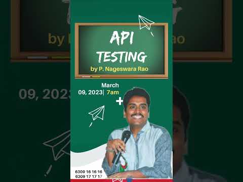 API Testing Training by P Nageswara Rao - Magnitia