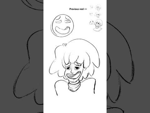 🤭 DRAWING FACES: SHY/EMBARRASSING #art #character #howtodraw #drawing #procreate
