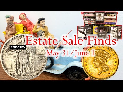 My Estate Sale Finds Today, I Bought a Lot of Rare Gold and Silver Coins, Vintage Toys - PART 1