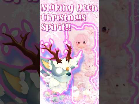 Making a NEON CHRISTMAS SPIRIT!! || Adopt Me Christmas 2025 🎄❄️ #adoptmeroblox #roblox #adoptme