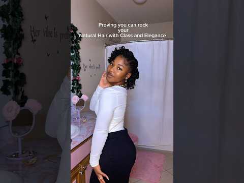 They said Natural Hair can't be Elegant... Think Again.💫 #protectivestyles #minitwists #naturalhair