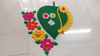 Haldi kunku Rangoli Designs l Makar Sankranti Haldi kunku Rangoli l Nath Rangoli