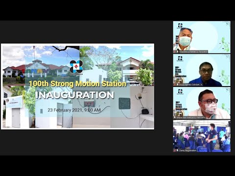 100th Strong Motion Station Inauguration in Tanay, Rizal