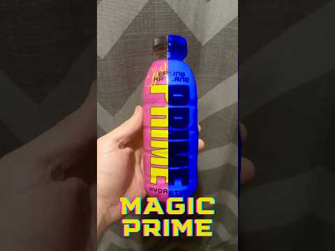 This Prime Bottle Changes Color in the Dark! 🤯✨ #MagicTrick #PrimeBottle #mindblown