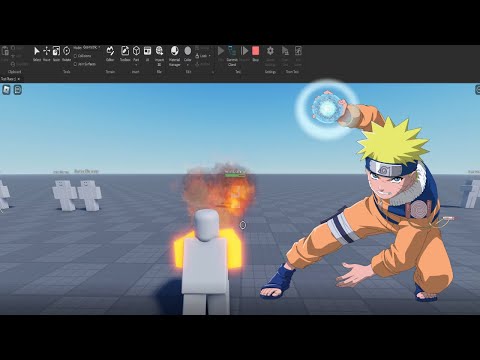 Rasengan and Fireball Showcase | Roblox Studio