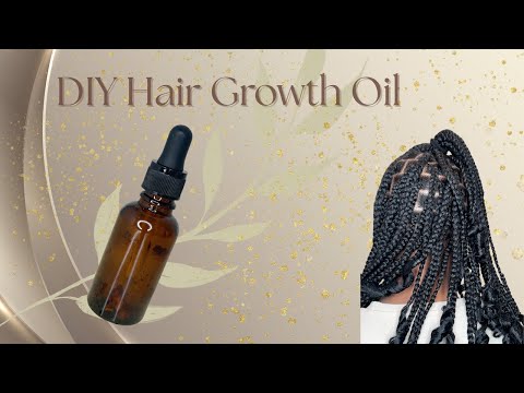 My Go-To Hair Growth Oil | DIY Rosemary, Peppermint, Jojoba & Coconut Blend 🌿✨
