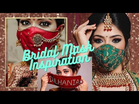 Bridal mask inspiration for a fashionable & safe wedding