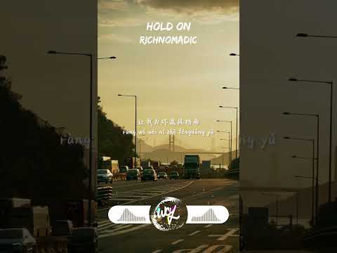 RichNomadic - Hold on「Hold on 看太阳缓慢的消失在那海平面，Hold on 让时间再慢点当我和你肩并肩」【動態歌詞/pīn yīn gē cí】#Ric