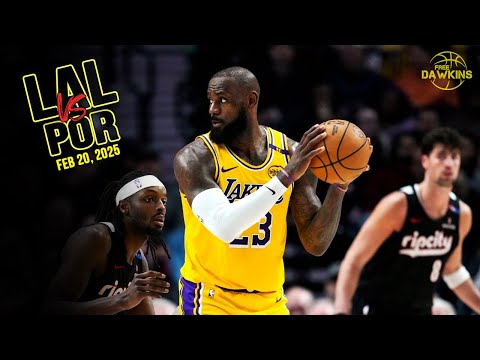 Los Angeles Lakers Full Team Highlights vs Blazers  | Feb 20, 2025