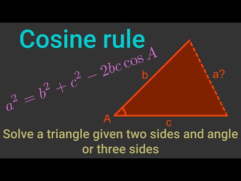 Cosine rule