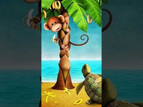 🐒🐢 The Monkey & the Turtle: A Filipino Tale of Clever Tricks and Lessons #shorts #filipinolegends