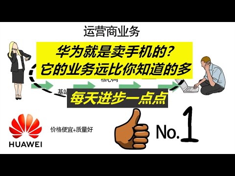 每天进步一点点——华为到底是做什么的？只是卖手机的？其实还有更多，我来带你了解更多华为业务